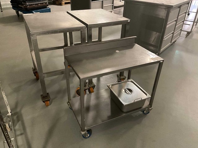 Rvs werktafel (3x) - afbeelding 2 van  2