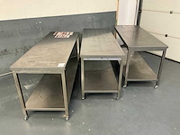 Rvs werktafel (3x) - afbeelding 2 van  4