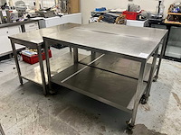 Rvs werktafel (3x) - afbeelding 1 van  3