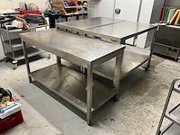 Rvs werktafel (3x) - afbeelding 2 van  3
