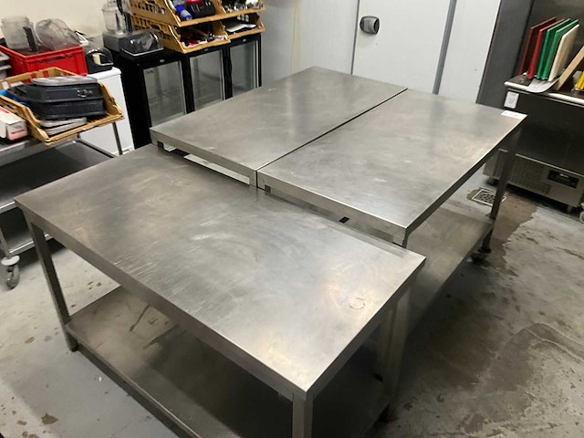 Rvs werktafel (3x) - afbeelding 3 van  3