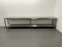 Rvs werktafel (420 cm) - afbeelding 1 van  10