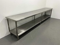 Rvs werktafel (420 cm) - afbeelding 2 van  8