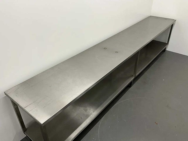 Rvs werktafel (420 cm) - afbeelding 3 van  8