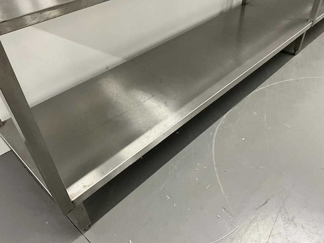 Rvs werktafel (420 cm) - afbeelding 4 van  8