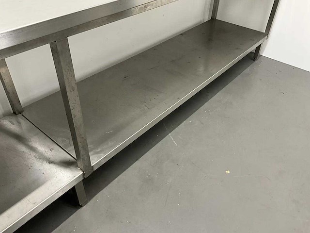 Rvs werktafel (420 cm) - afbeelding 6 van  10