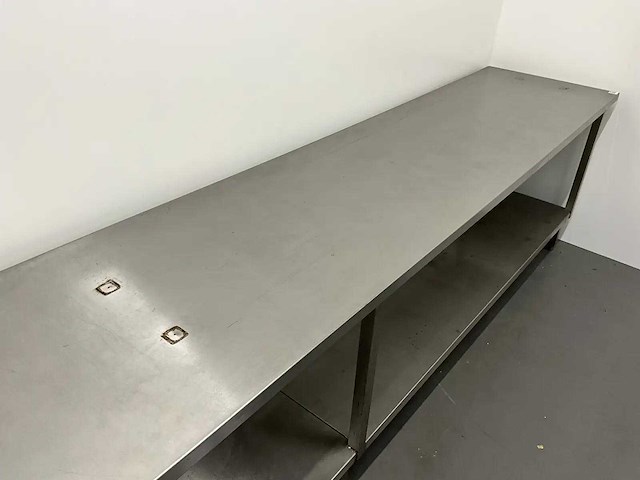 Rvs werktafel (420 cm) - afbeelding 7 van  10