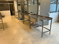 Rvs werktafel (4x)