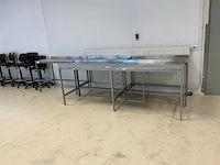 Rvs werktafel (5x)