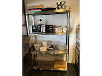 Rvs werktafel en stelling - afbeelding 3 van  6