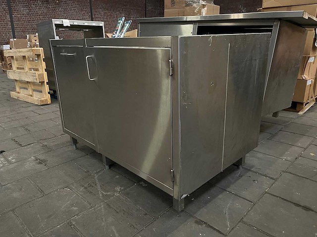 Rvs werktafel frame zonder blad - afbeelding 2 van  5