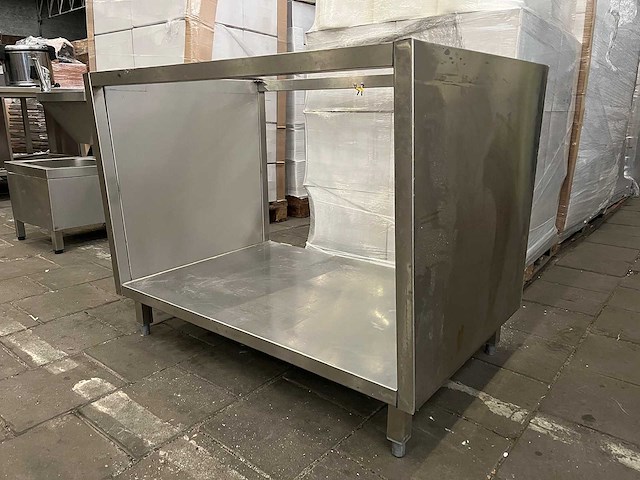 Rvs werktafel frame zonder blad - afbeelding 3 van  4