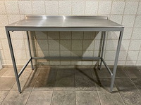 Rvs werktafel h.92 x b.126 x d. 64 cm - afbeelding 1 van  2