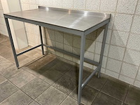 Rvs werktafel h.92 x b.126 x d. 64 cm - afbeelding 2 van  2