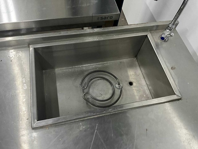 Rvs werktafel met au-bain-marie - afbeelding 3 van  6