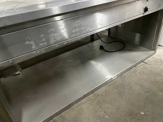Rvs werktafel met au-bain-marie - afbeelding 5 van  6