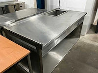 Rvs werktafel met au-bain-marie - afbeelding 3 van  7