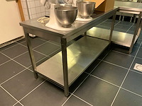 Rvs werktafel met blikopener - afbeelding 2 van  3