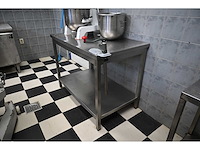 Rvs werktafel met blikopener - afbeelding 3 van  3