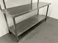 Rvs werktafel met etagère - afbeelding 6 van  6
