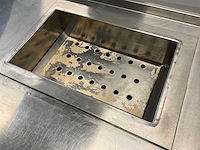 Rvs werktafel met ingebouwde au bain-marie - afbeelding 3 van  8