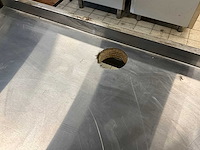 Rvs werktafel met ingebouwde au bain-marie - afbeelding 4 van  8