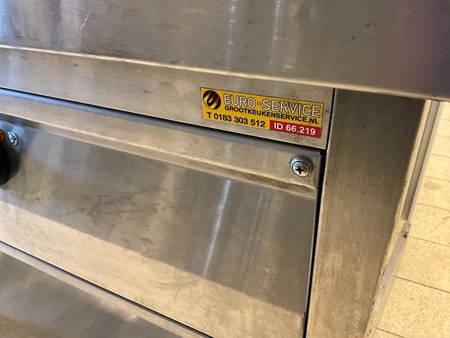 Rvs werktafel met ingebouwde au bain-marie - afbeelding 8 van  8