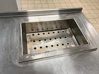 Rvs werktafel met ingebouwde au bain-marie - afbeelding 4 van  8