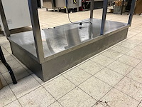 Rvs werktafel met ingebouwde au bain-marie - afbeelding 7 van  8