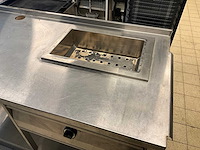 Rvs werktafel met ingebouwde au bain-marie - afbeelding 3 van  9