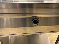 Rvs werktafel met ingebouwde au bain-marie - afbeelding 8 van  9