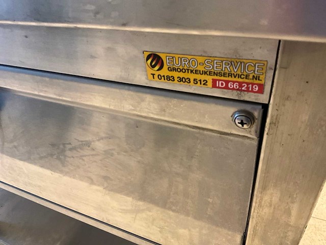 Rvs werktafel met ingebouwde au bain-marie - afbeelding 9 van  9