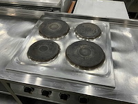 Rvs werktafel met kookplaat - afbeelding 3 van  8