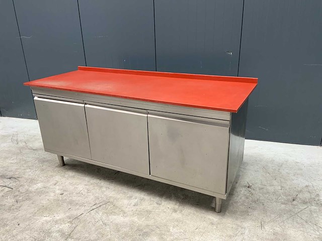 Rvs werktafel met lades - afbeelding 2 van  3