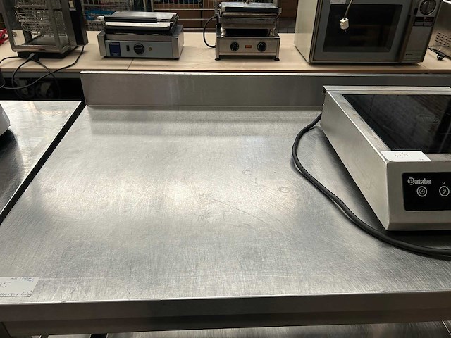 Rvs werktafel met onderblad - afbeelding 2 van  2