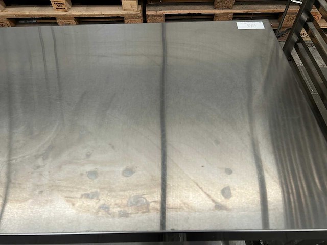 Rvs werktafel met onderblad - afbeelding 1 van  4
