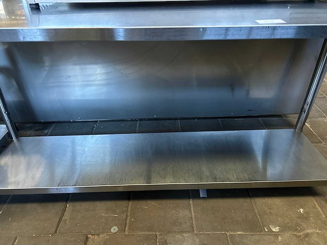 Rvs werktafel met onderblad - afbeelding 2 van  4