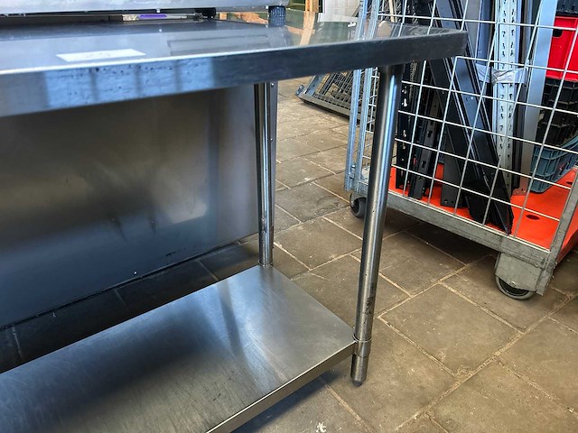 Rvs werktafel met onderblad - afbeelding 3 van  4