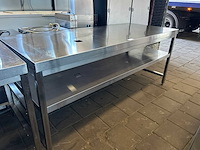 Rvs werktafel met onderblad - afbeelding 1 van  5