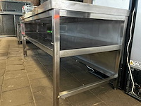 Rvs werktafel met onderblad - afbeelding 3 van  5