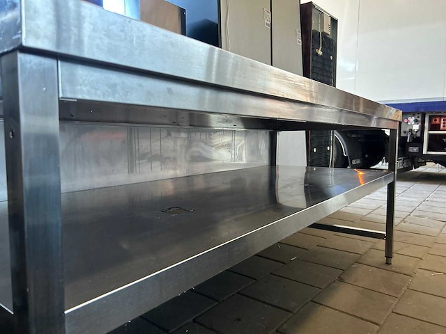 Rvs werktafel met onderblad - afbeelding 4 van  5