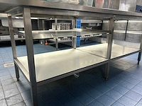 Rvs werktafel met onderblad - afbeelding 2 van  5