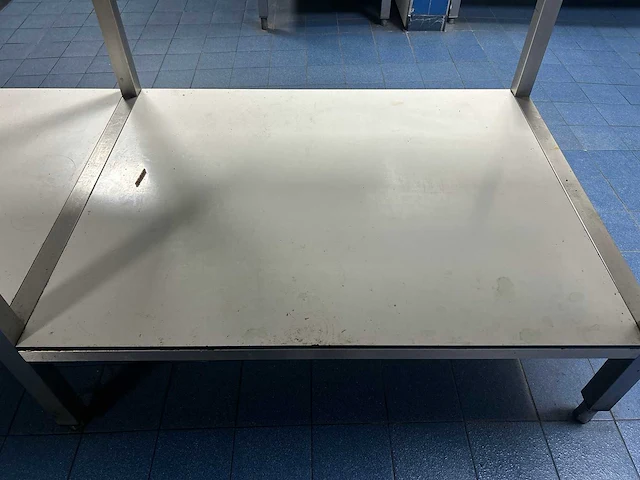 Rvs werktafel met onderblad - afbeelding 3 van  5