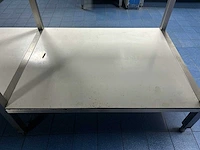 Rvs werktafel met onderblad - afbeelding 3 van  5