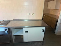 Rvs werktafel met onderkast 135cm - afbeelding 1 van  3