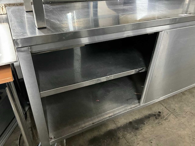 Rvs werktafel met onderkast - afbeelding 5 van  5