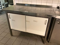 Rvs werktafel met onderkast - afbeelding 3 van  5