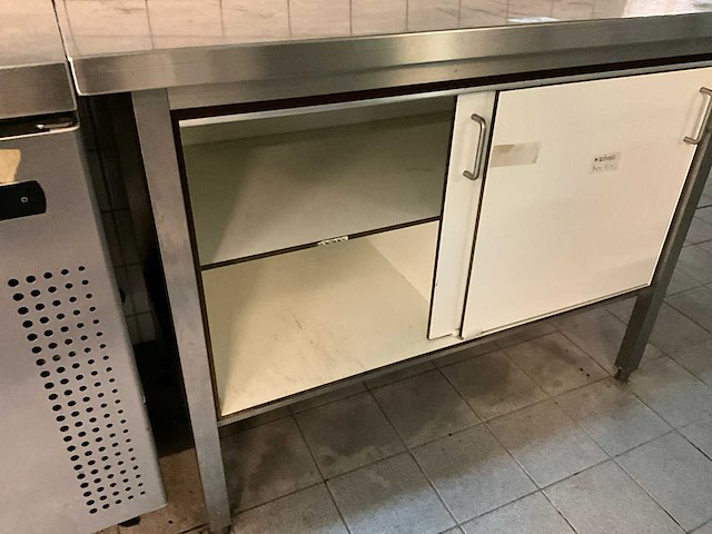 Rvs werktafel met onderkast - afbeelding 3 van  3