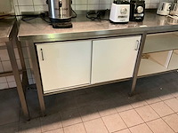 Rvs werktafel met onderkast - afbeelding 2 van  8
