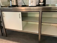 Rvs werktafel met onderkast - afbeelding 6 van  8